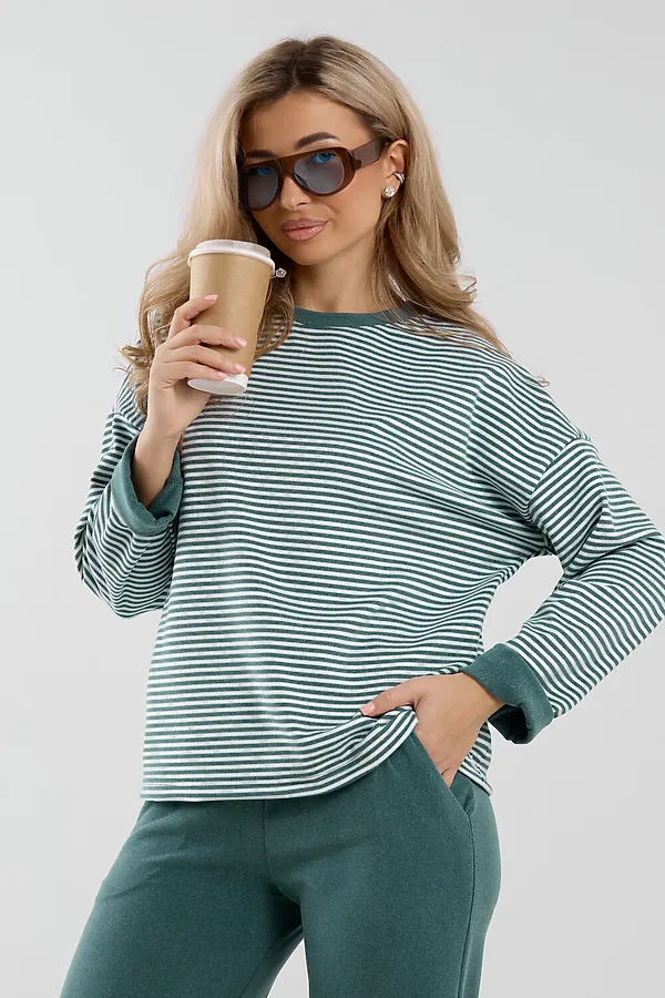 Костюм с брюками 53014 НАТАЛИ, изумруд - фото 2