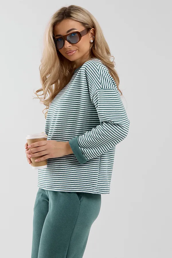 Костюм с брюками 53014 НАТАЛИ, изумруд - фото 2