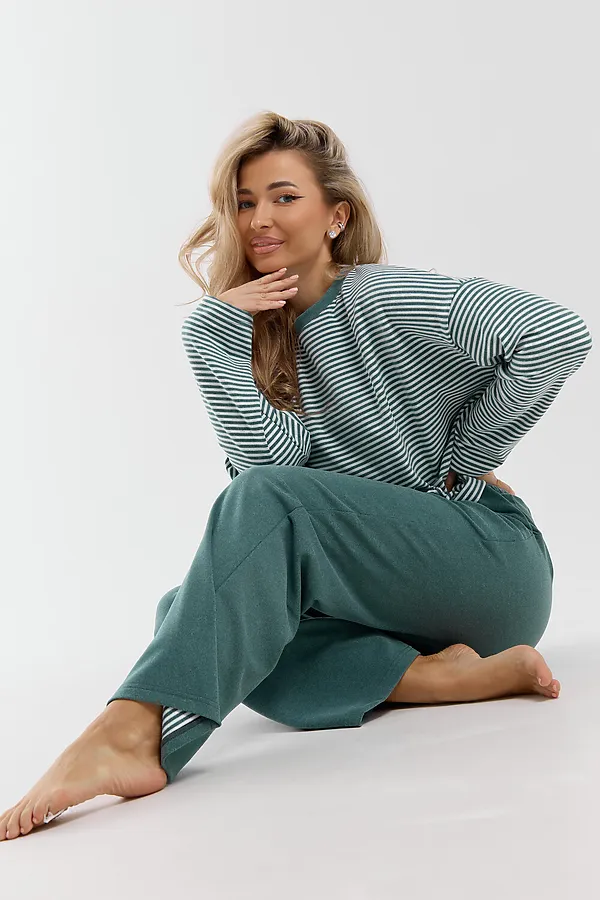 Костюм с брюками 53014 НАТАЛИ, изумруд - фото 2