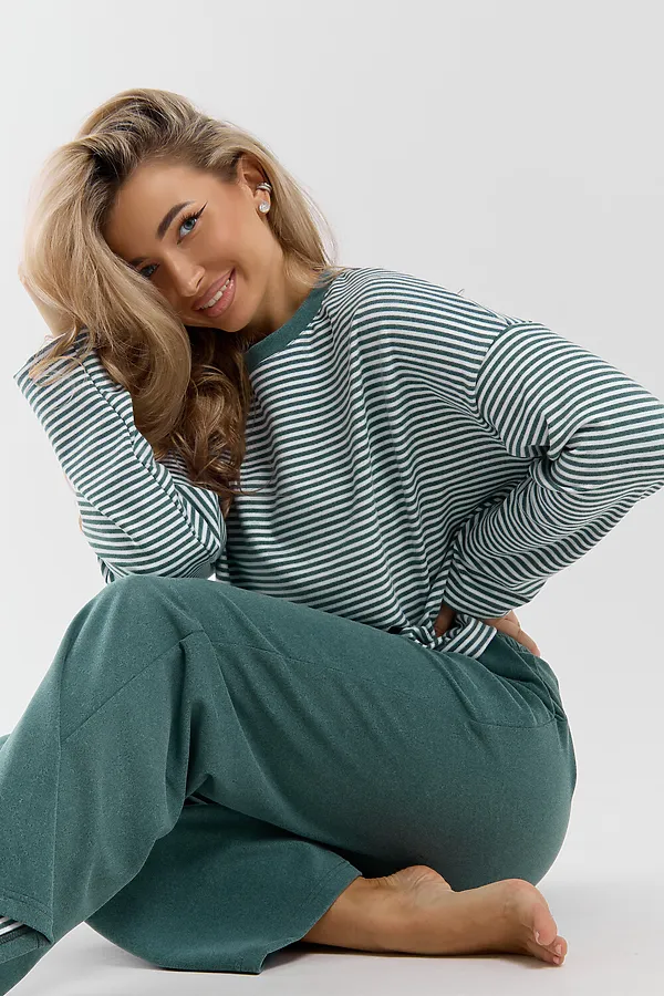 Костюм с брюками 53014 НАТАЛИ, изумруд - фото 2