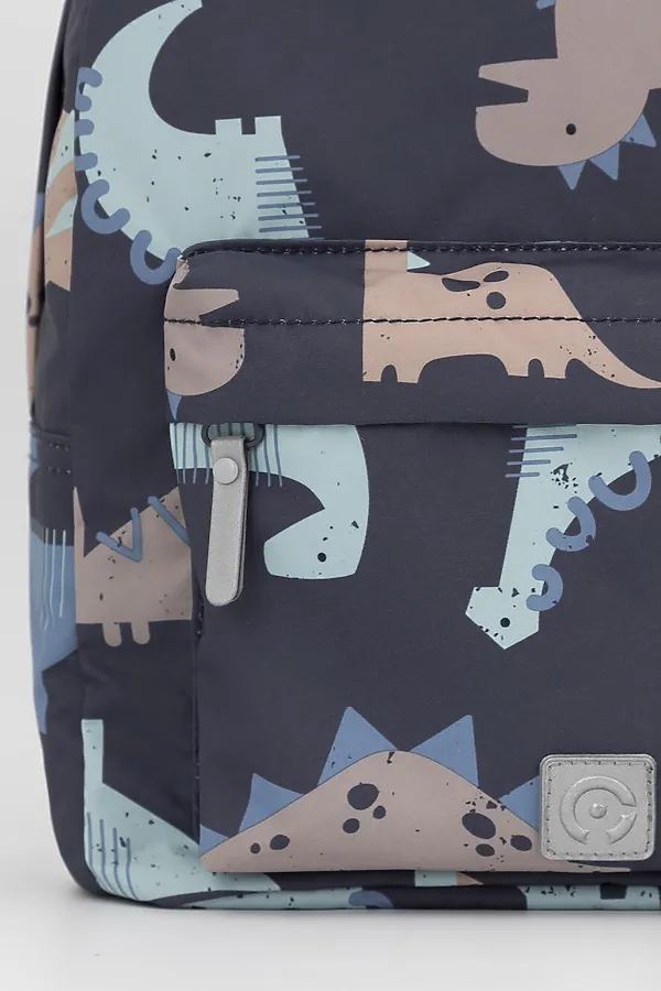 Рюкзак CROCKID, дымчато-синий, динозавры - фото 2