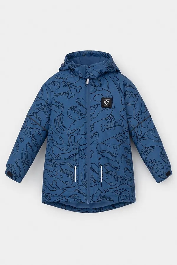 Куртка CROCKID, джинс, динозавры - фото 2