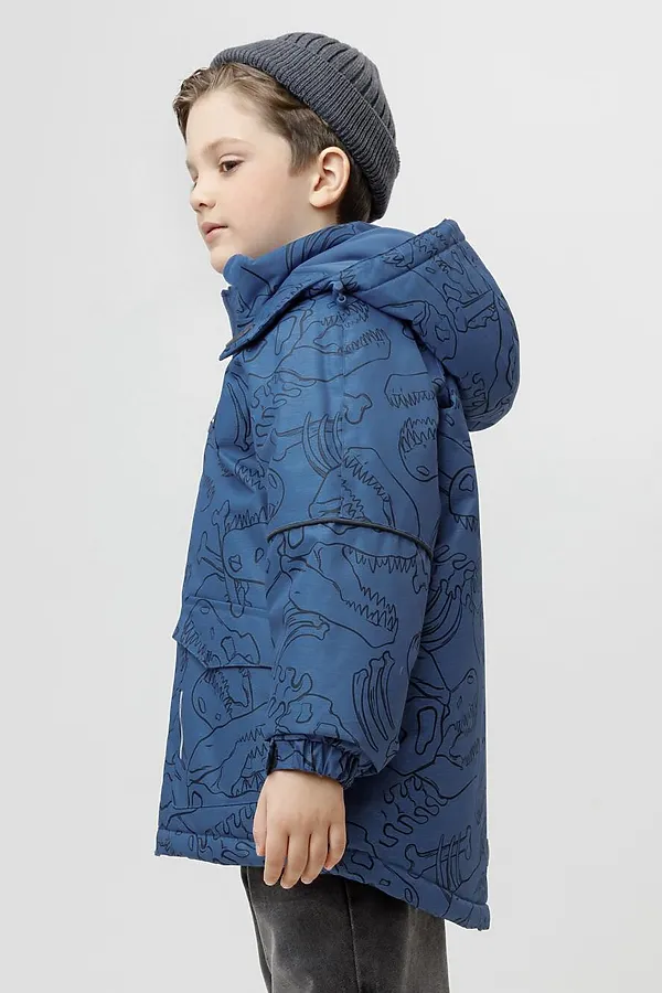 Куртка CROCKID, джинс, динозавры - фото 2