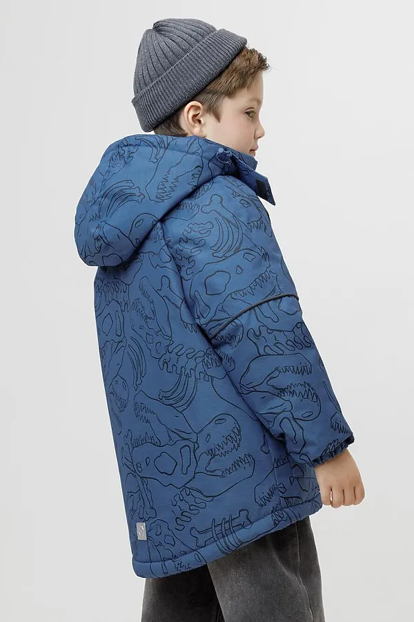 Куртка CROCKID, джинс, динозавры - фото 2