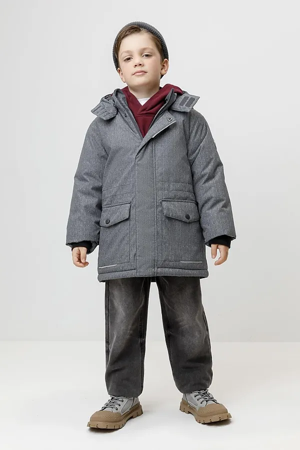 Куртка CROCKID, серый, твид - фото 2