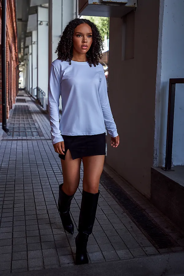 Лонгслив база НАТАЛИ, белый - фото 2