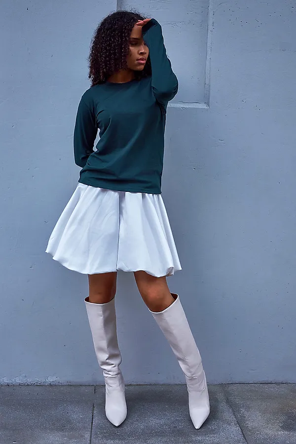 Лонгслив база НАТАЛИ, зеленый - фото 2