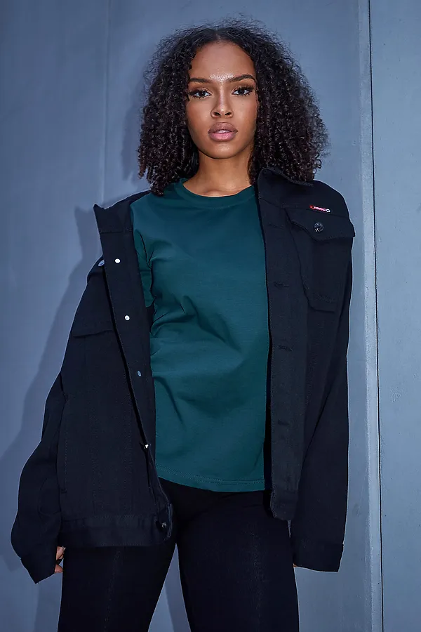 Лонгслив база НАТАЛИ, зеленый - фото 2