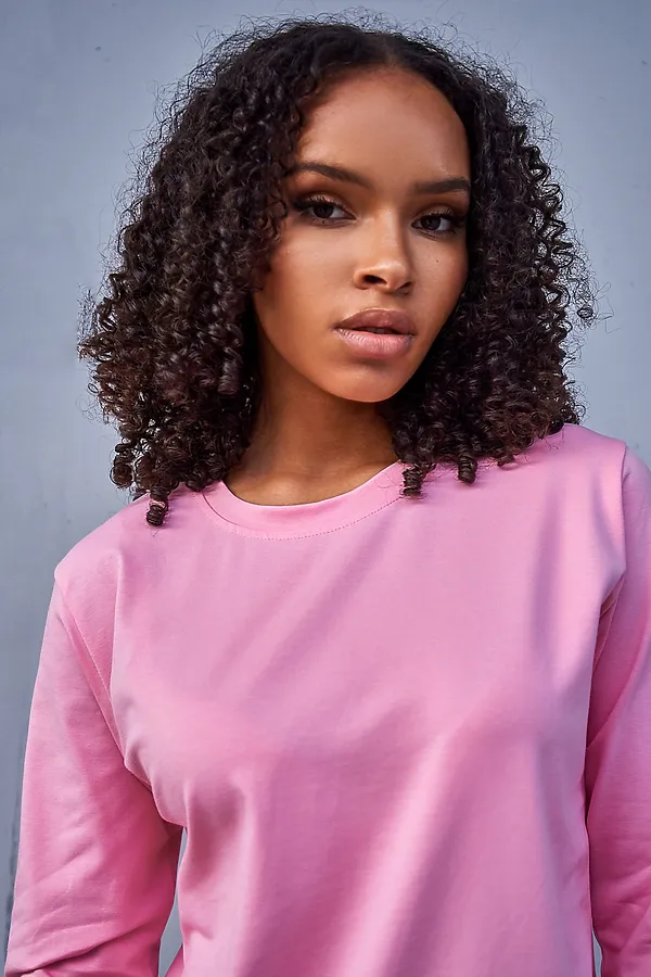 Лонгслив база НАТАЛИ, розовый - фото 2
