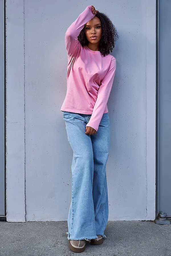 Лонгслив база НАТАЛИ, розовый - фото 2