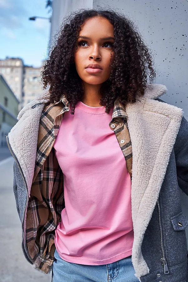 Лонгслив база НАТАЛИ, розовый - фото 2