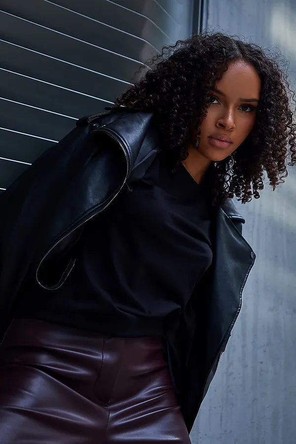 Лонгслив база НАТАЛИ, черный - фото 2