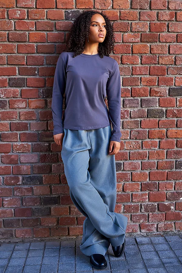 Лонгслив база НАТАЛИ, графит - фото 2