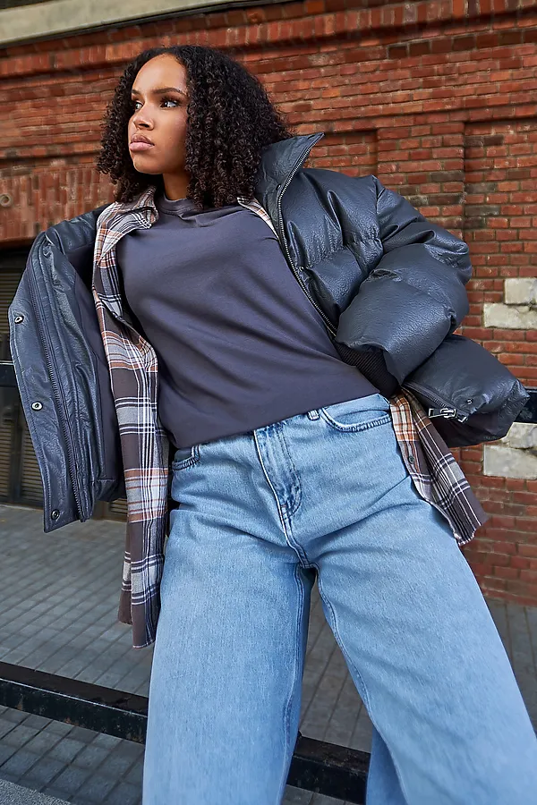 Лонгслив база НАТАЛИ, графит - фото 2