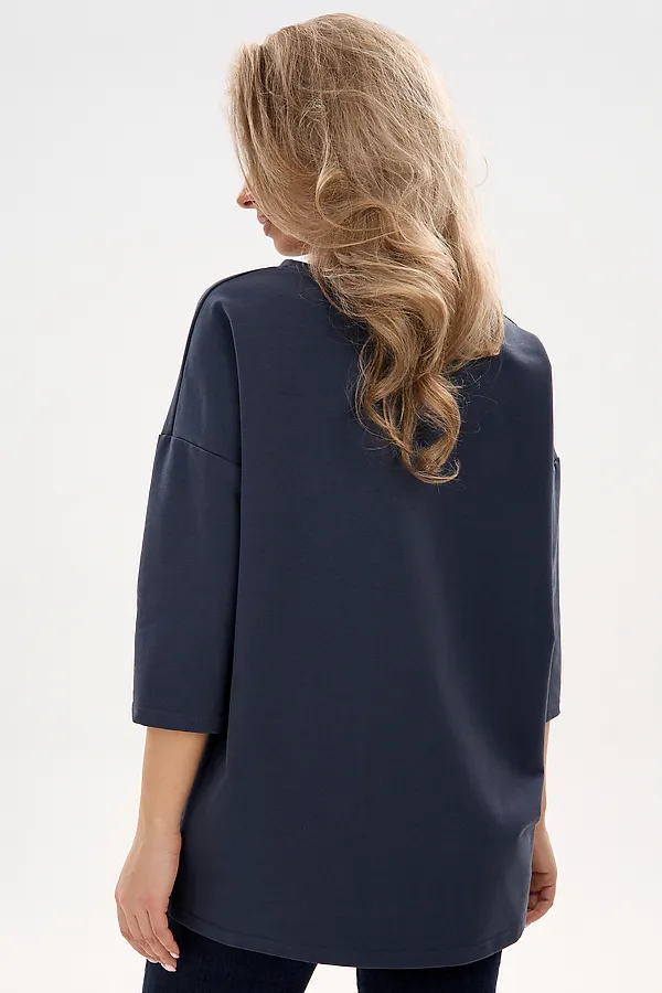 Лонгслив Футер life НАТАЛИ, графит - фото 2