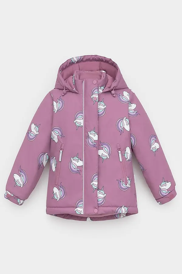 Куртка CROCKID, дымчато-розовый, маленькие единороги - фото 2