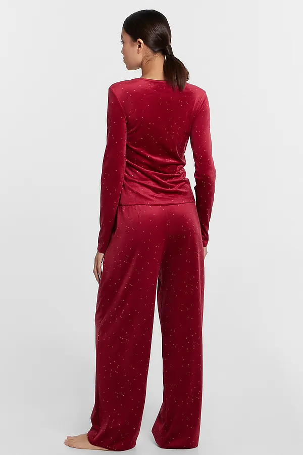 Пижама MARK FORMELLE, белый горошек на т.красном - фото 2