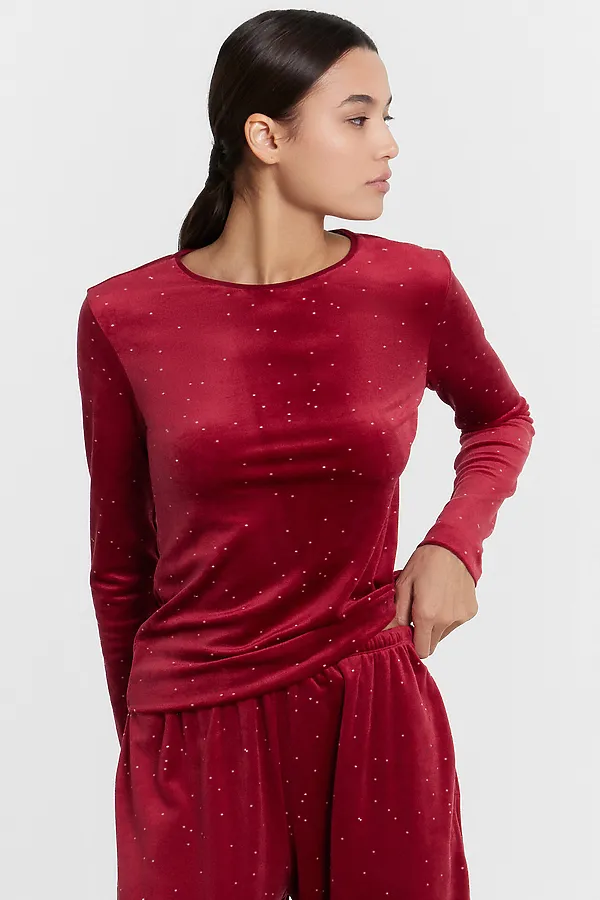 Пижама MARK FORMELLE, белый горошек на т.красном - фото 2