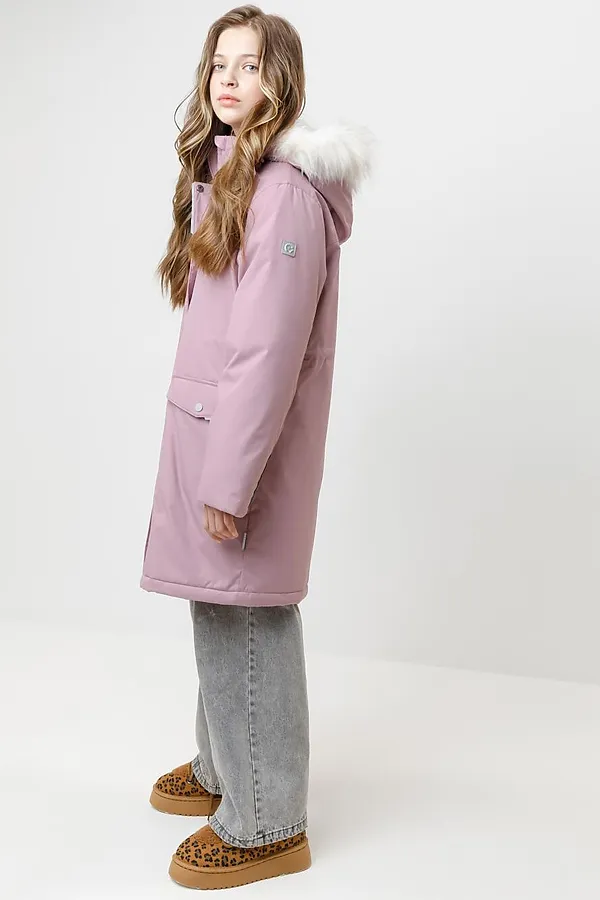Пальто CROCKID, сирень - фото 2