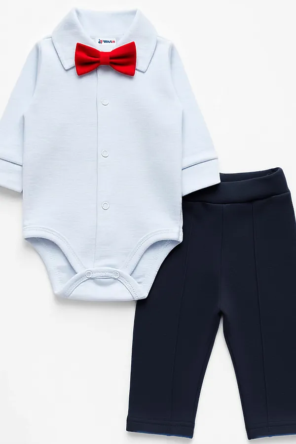 Комплект (Боди+Брючки) YOULALA, белый, чёрный - фото 2