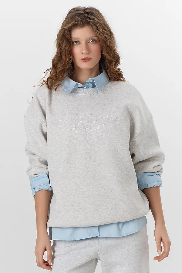 Свитшот MARK FORMELLE, серый меланж 4306-а - фото 2