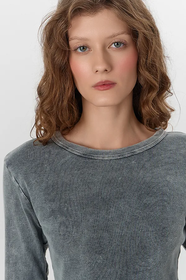 Джемпер MARK FORMELLE, acid wash металлический - фото 2