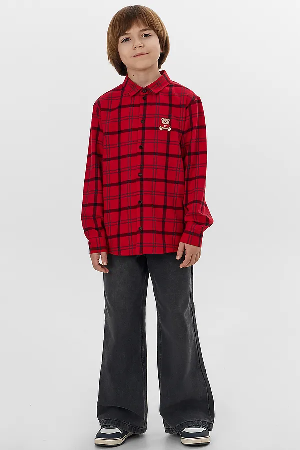 Рубашка MARK FORMELLE, красно -черная клетка - фото 2