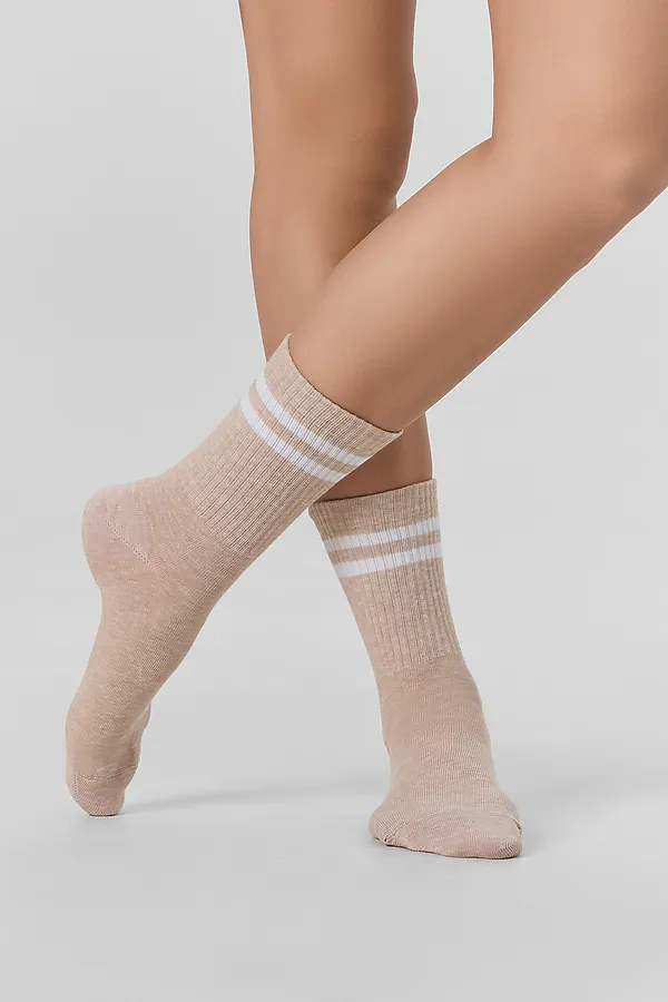 Носки MARK FORMELLE, бежевый меланж - фото 2