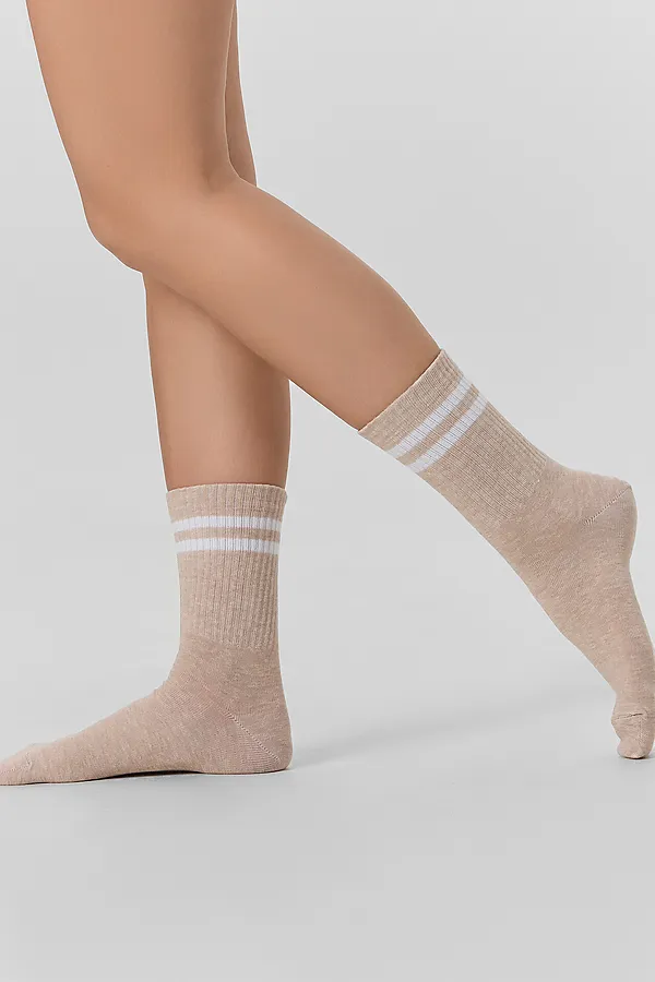 Носки MARK FORMELLE, бежевый меланж - фото 2