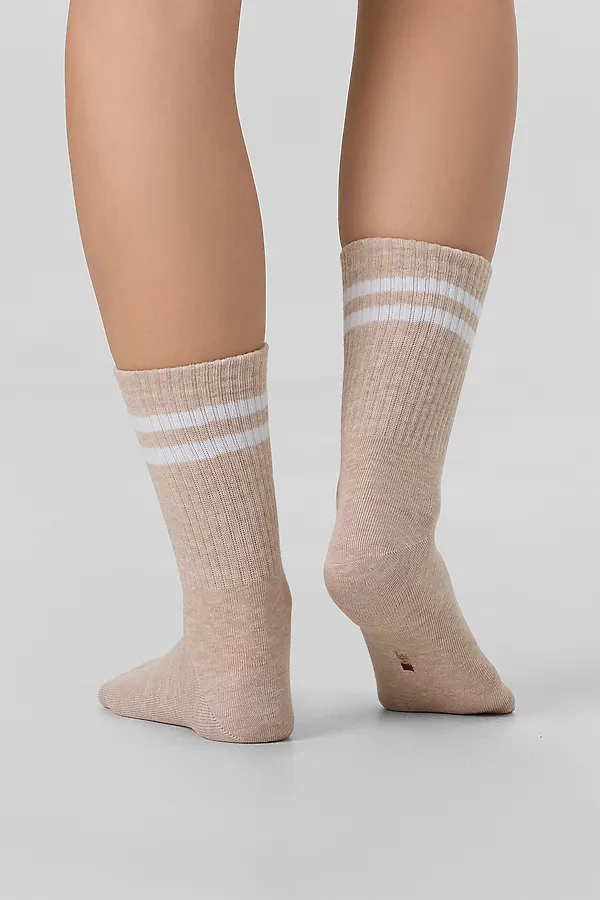 Носки MARK FORMELLE, бежевый меланж - фото 2