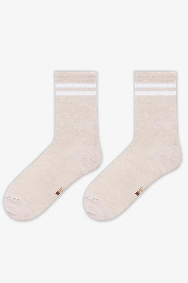 Носки MARK FORMELLE, бежевый меланж - фото 2