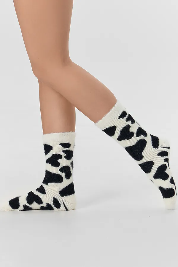 Носки MARK FORMELLE, молочный /черный - фото 2