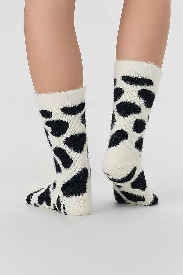 Носки MARK FORMELLE, молочный /черный - фото 2