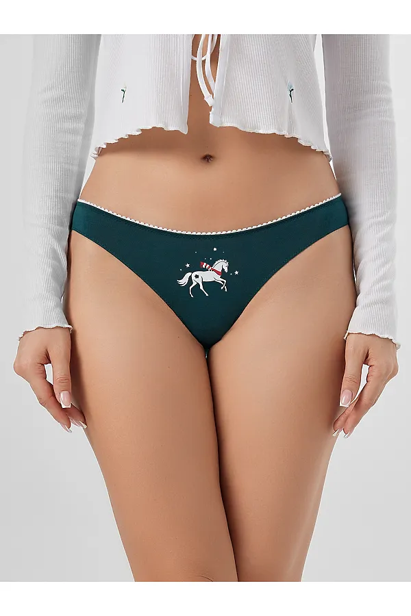 Трусы MARK FORMELLE, изумруд +печать - фото 2