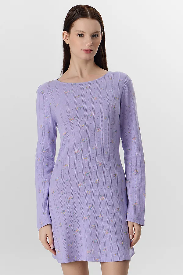 Сорочка ночная MARK FORMELLE, цветы на лаванде - фото 2