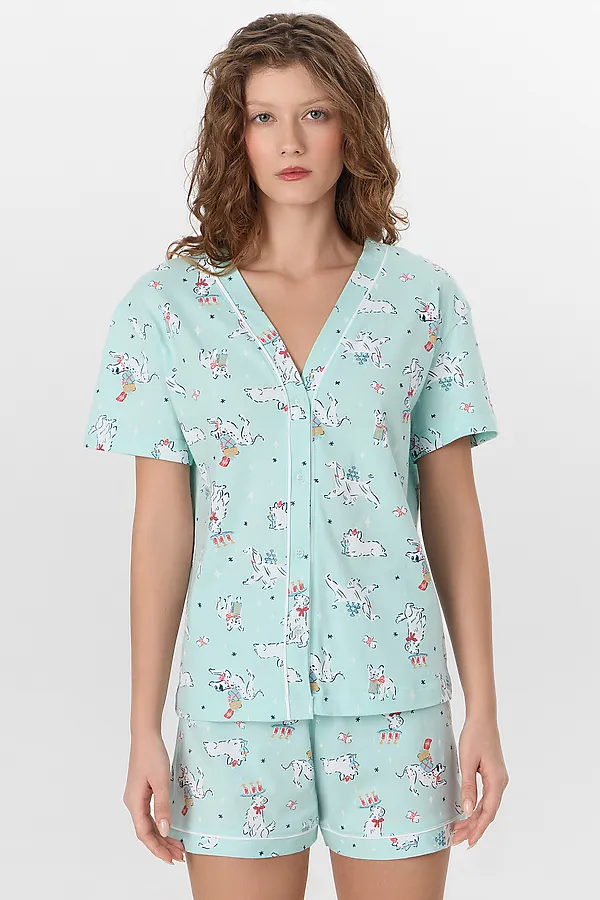 Пижама MARK FORMELLE, собаки на мяте - фото 2