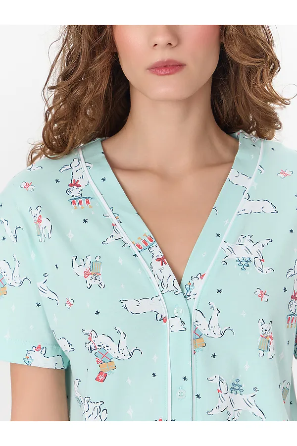 Пижама MARK FORMELLE, собаки на мяте - фото 2