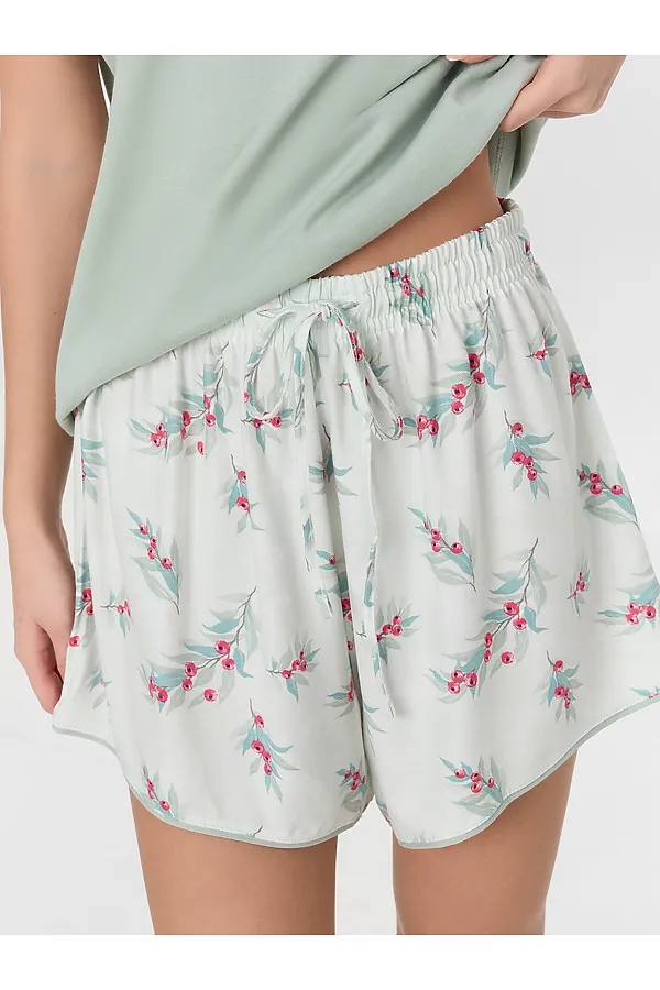 Пижама MARK FORMELLE, эдельвейс +веточки на мятном - фото 2