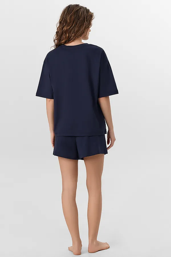 Пижама MARK FORMELLE, т.синий +печать - фото 2