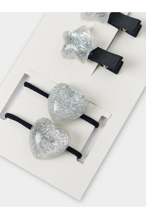 Резинки, 4 шт. MARK FORMELLE, серебро +черный - фото 2