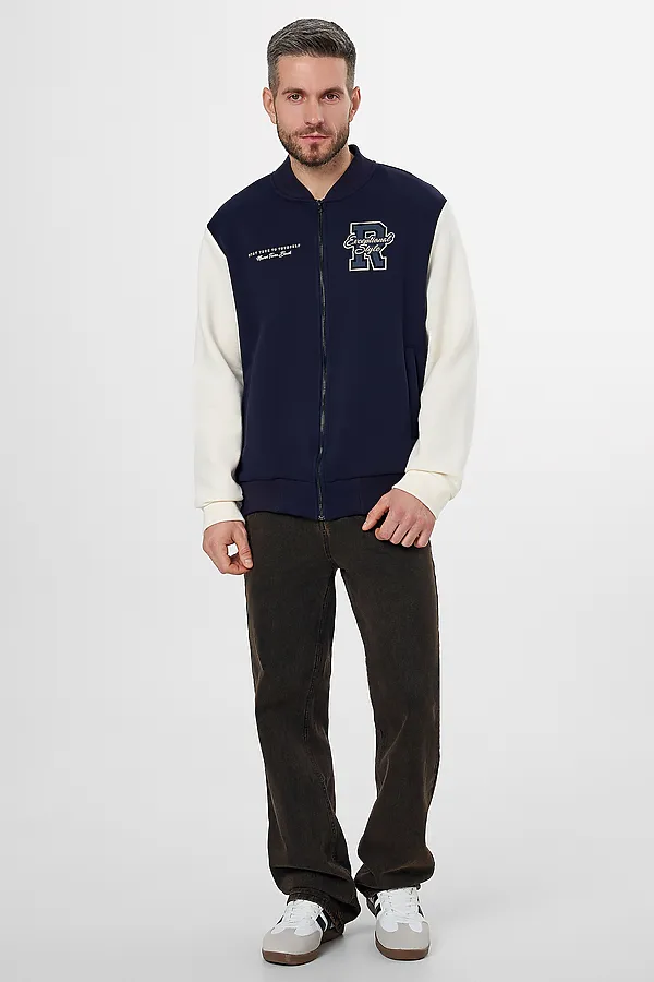 Толстовка MARK FORMELLE, т. синий +печать - фото 2