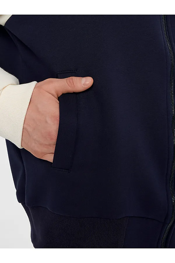 Толстовка MARK FORMELLE, т. синий +печать - фото 2