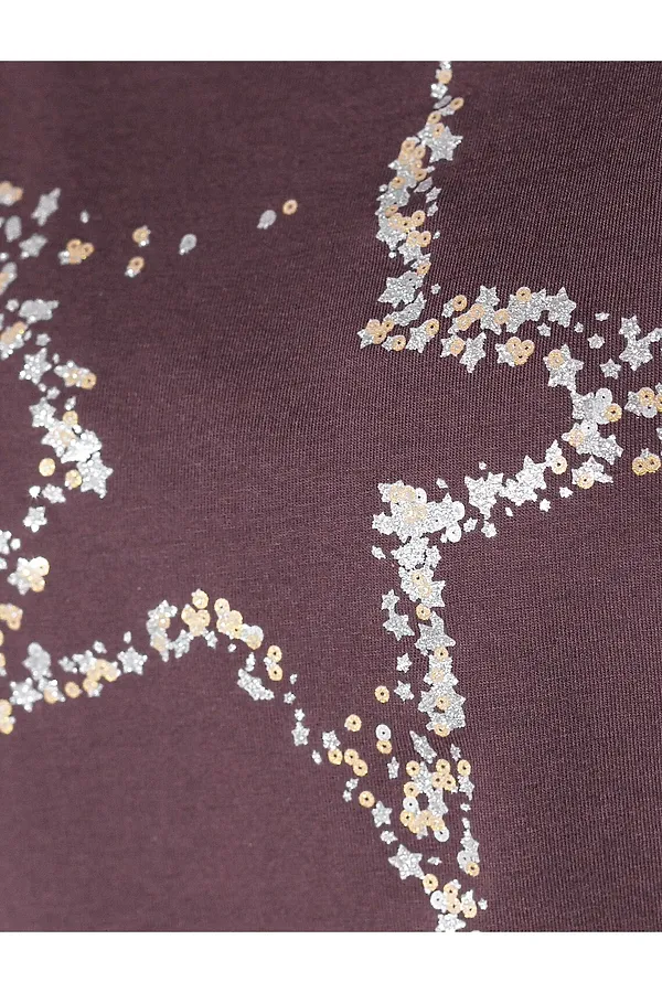 Футболка VILATTE, бургунди_stars - фото 2