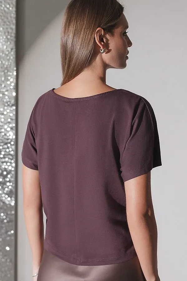 Футболка VILATTE, бургунди_stars - фото 2