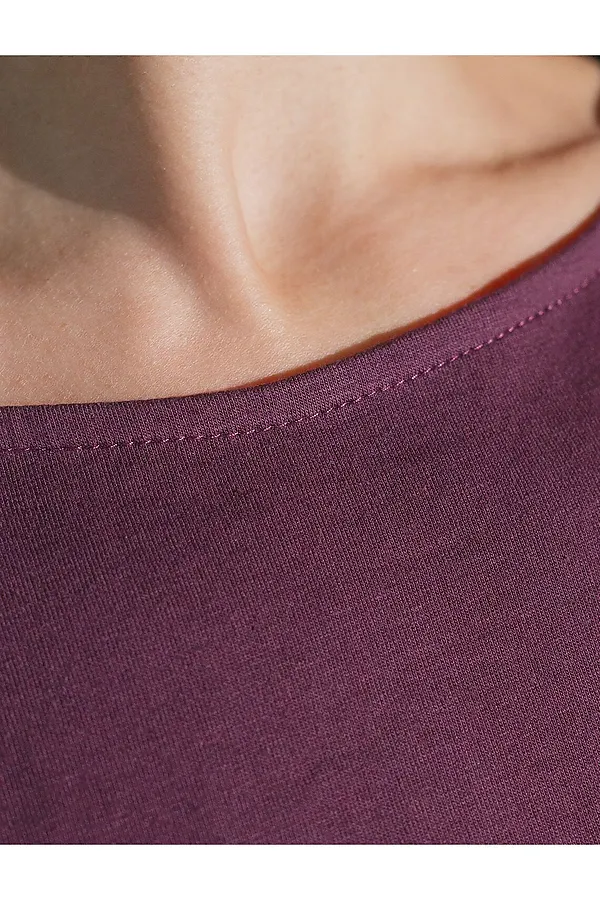 Футболка VILATTE, бургунди_stripes - фото 2