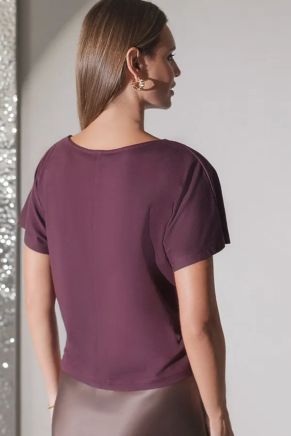 Футболка VILATTE, бургунди_цветок - фото 2