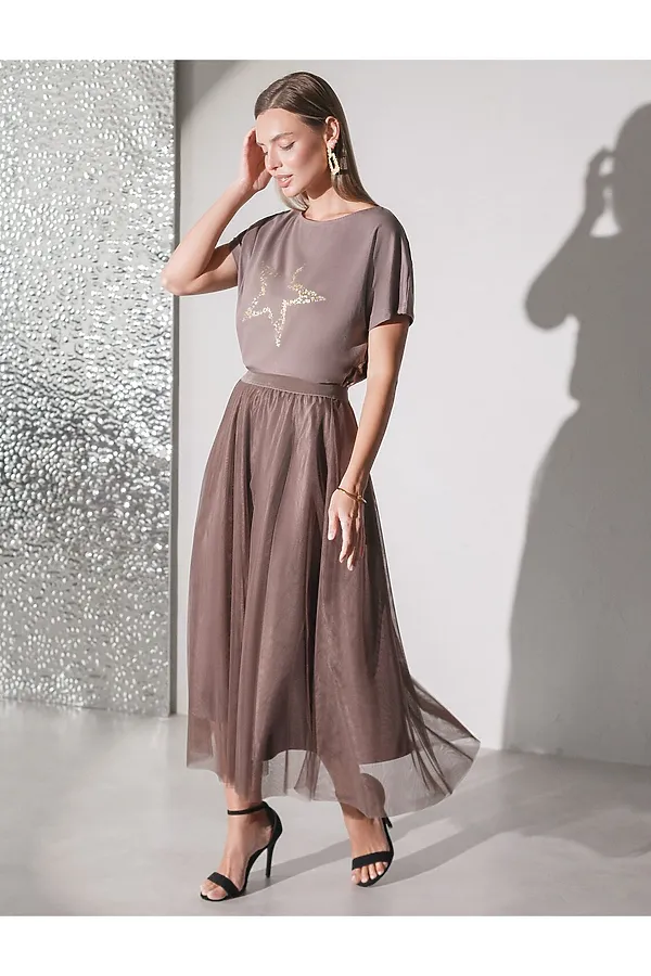 Футболка VILATTE, кофейный_star - фото 2