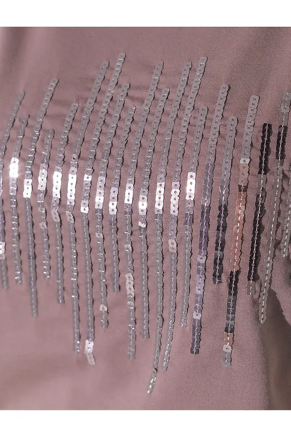 Футболка VILATTE, кофейный_stripes - фото 2