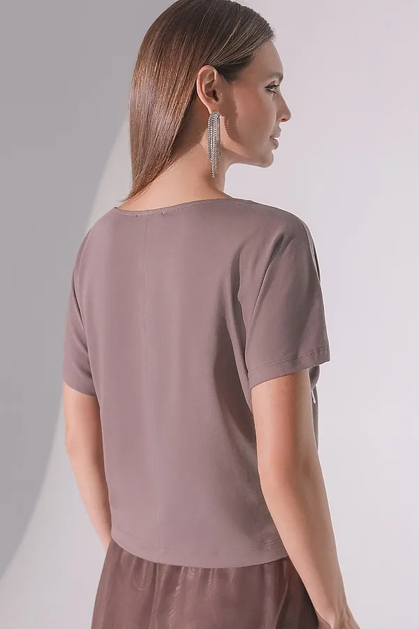 Футболка VILATTE, кофейный_stripes - фото 2