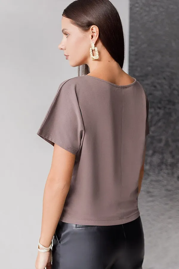 Футболка VILATTE, кофейный_цветок - фото 2